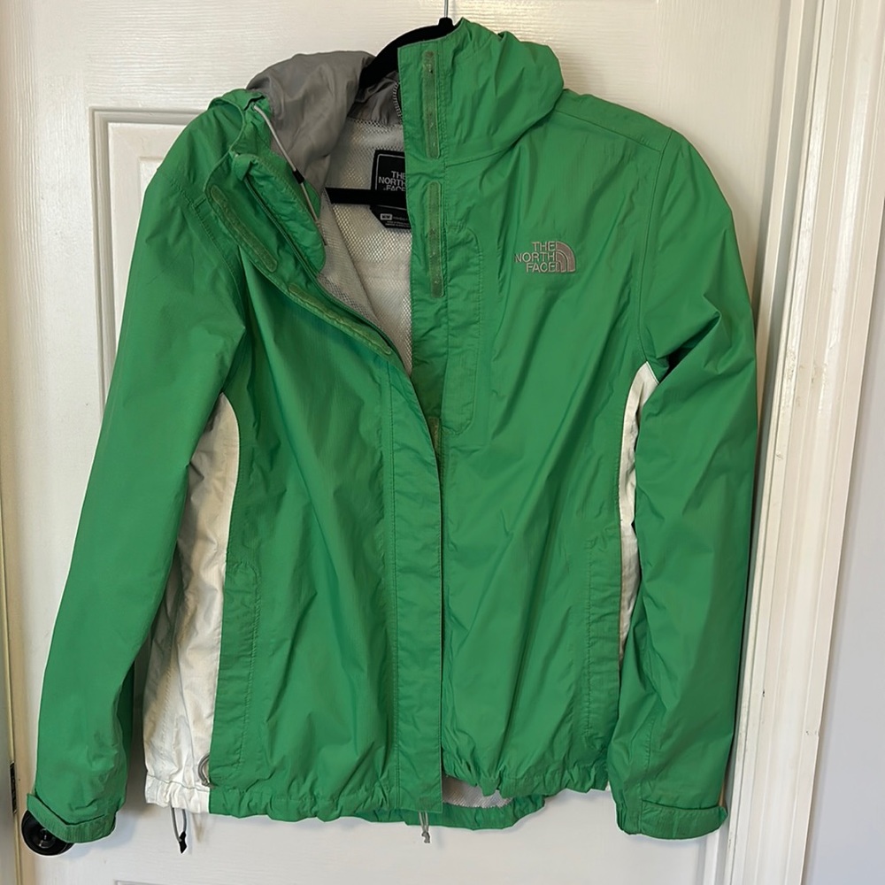 The North Face, Green, Gently used rain jacket